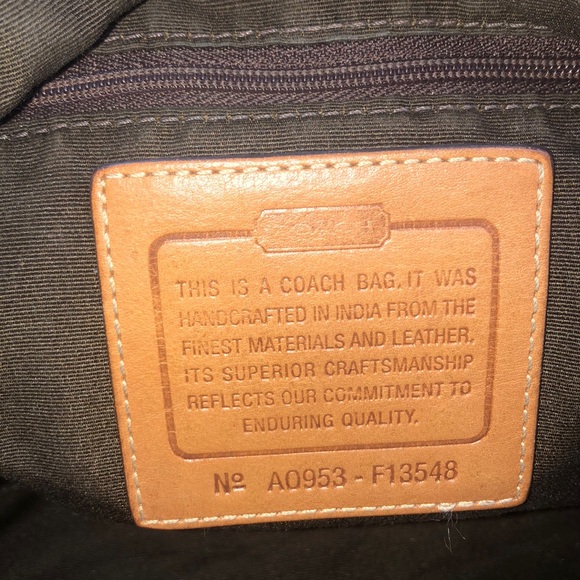 ✨AUTHENTIC COACH BROWN & TAN F13548 TOTE BAG  * - Picture 2 of 8